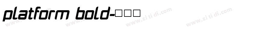 platform bold字体转换